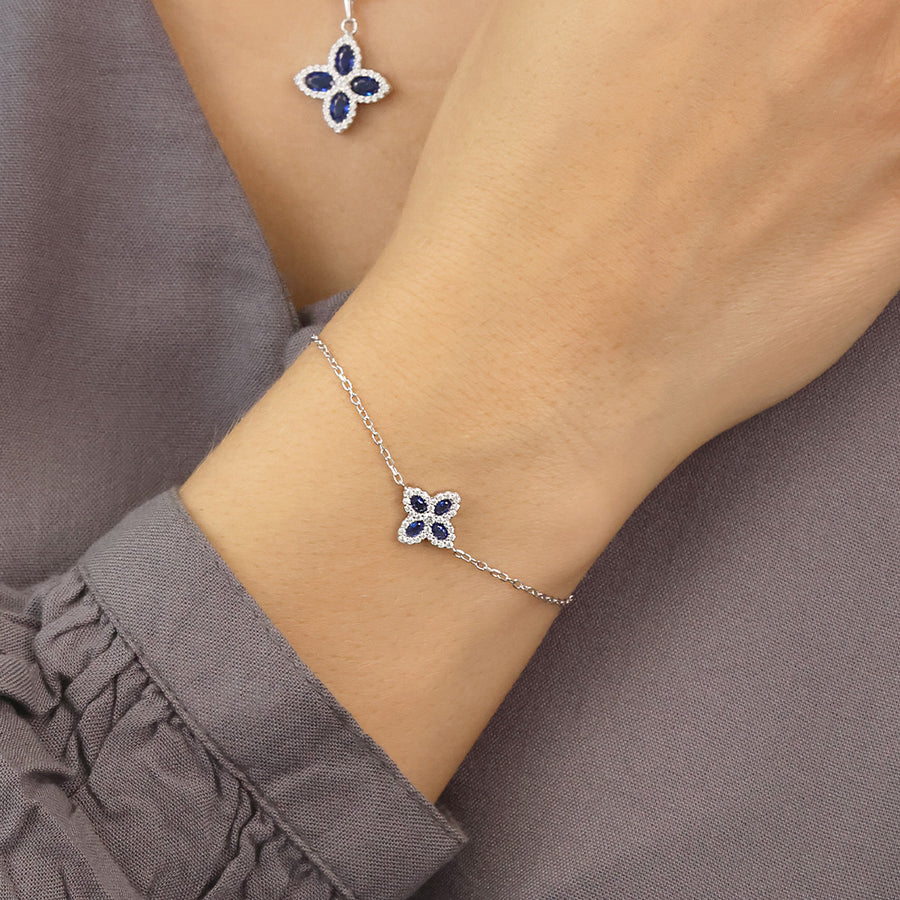Sterling Silver Pretty Petals Bracelet Lyrienne ST2566