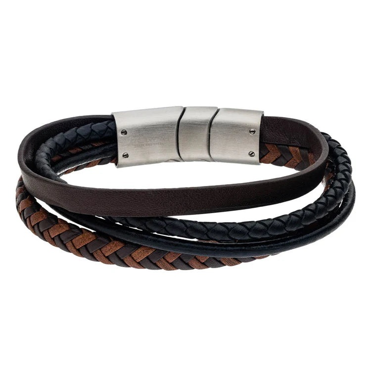 Steelwear Miami Men's Leather Bracelet Brown SW-920