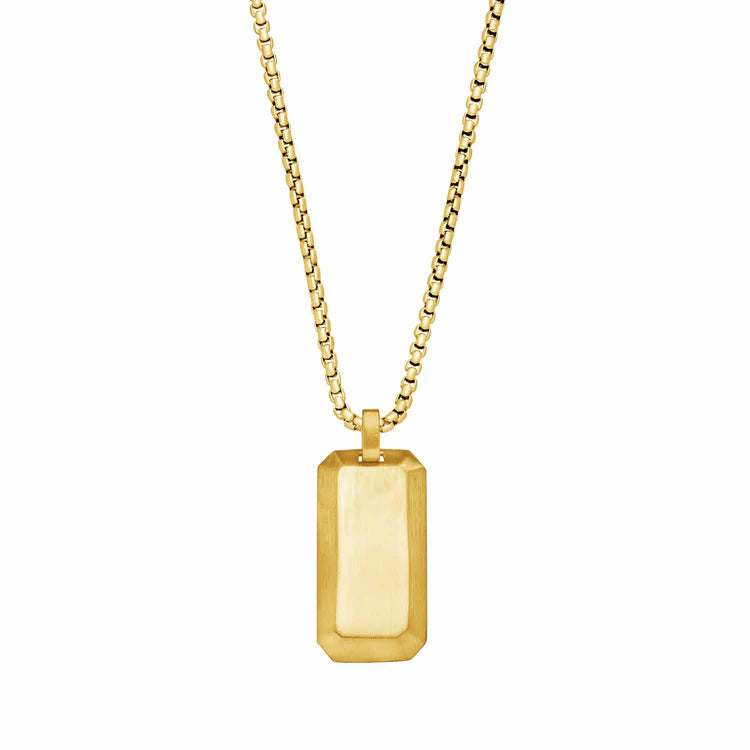 Steelwear Gold Dog Tag Necklace SW-959