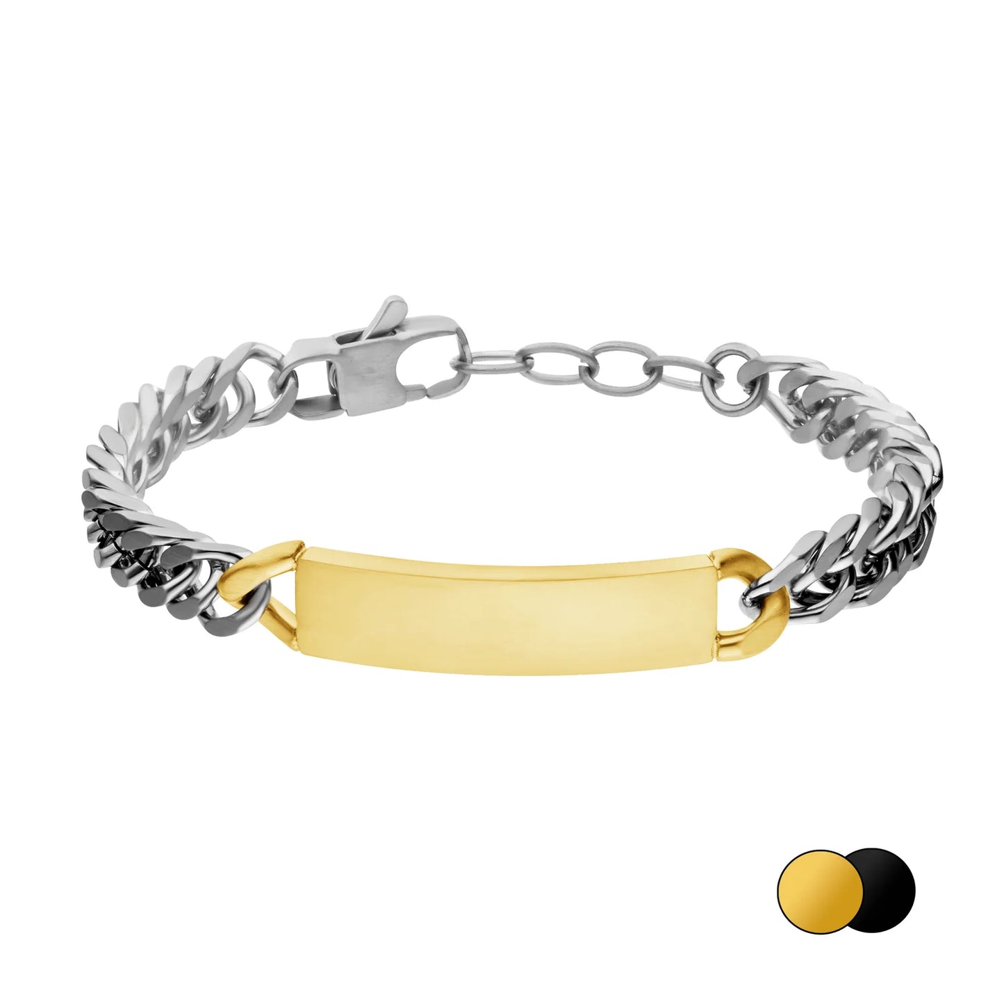 Steelwear Denver Men's ID Bracelet Steel & Gold SW-981
