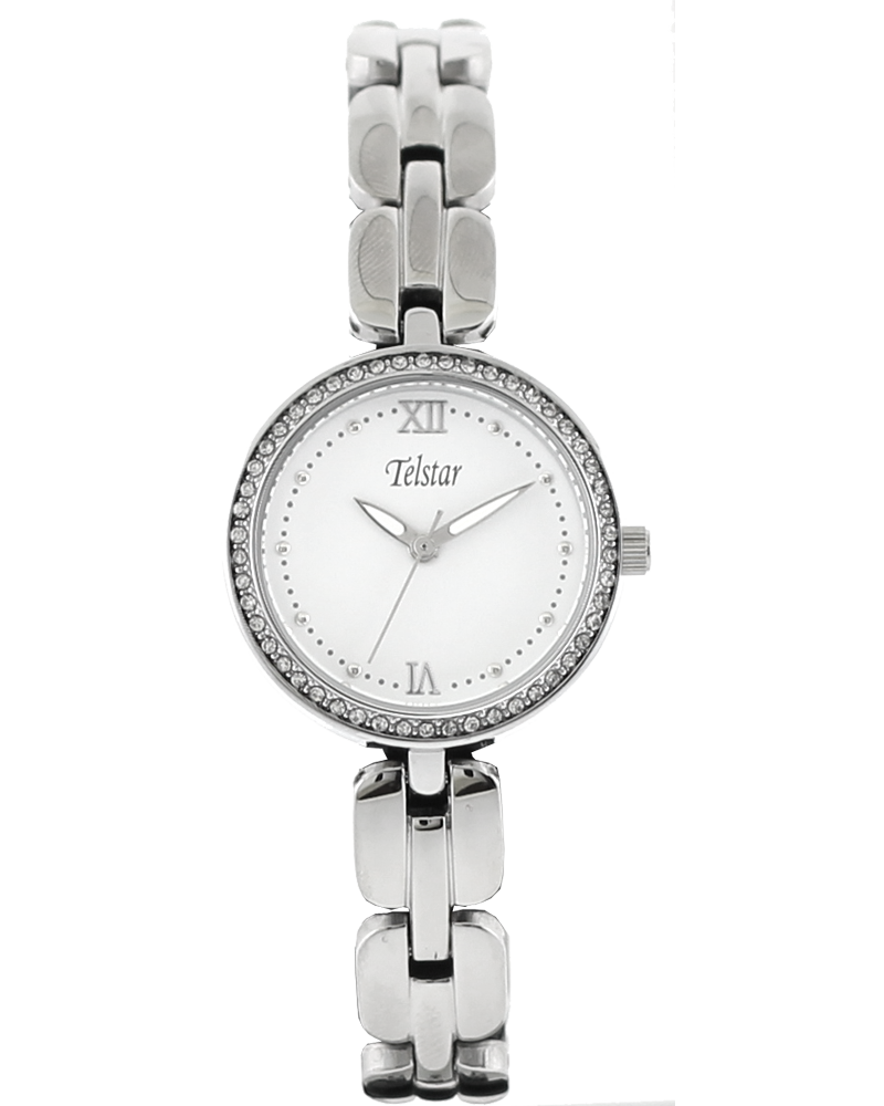 Telstar Women's Manhattan Silver White Bracelet Watch W1088 BSW