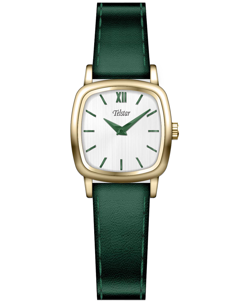 Telstar Women's Paris Gold Green Strap Watch W111 LYW