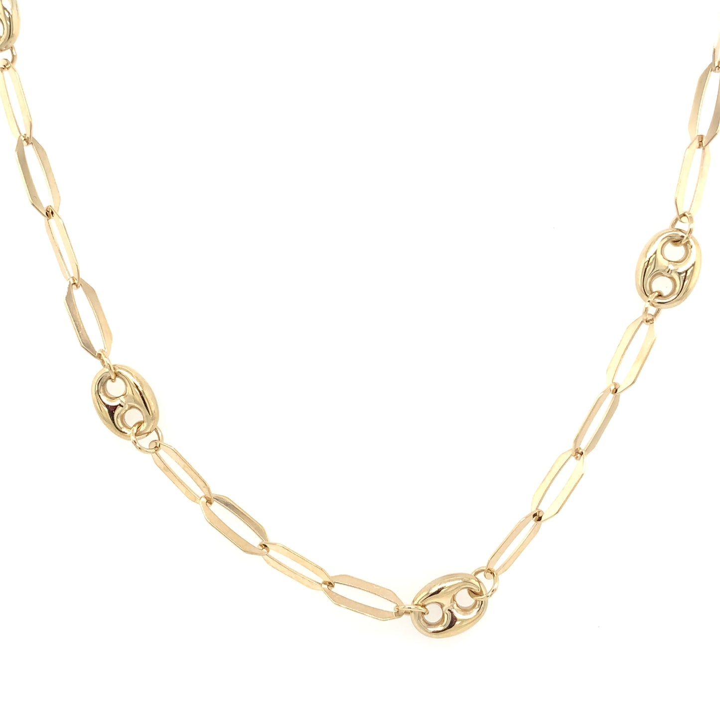 9ct Gold Paperlink Necklet GN173