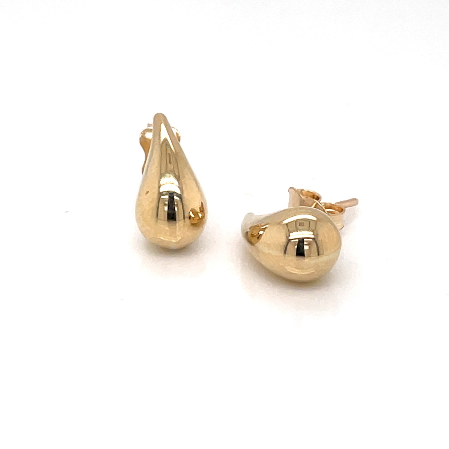 9ct Gold Raindrop Stud Earrings GE982