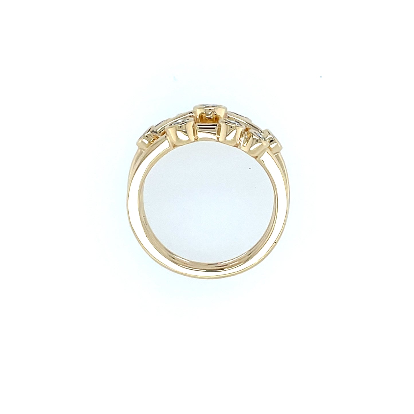 18ct Yellow Gold Diamond 0.50ct Bubble Ring Y14