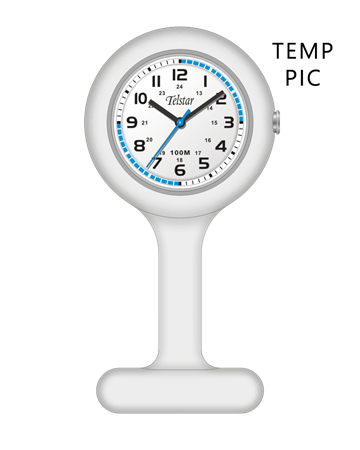Telstar Florence White Silicone Nurse's Fob Watch N1006 RWW