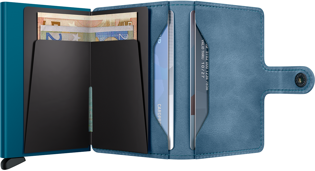 Secrid Miniwallet Vintage Teal Leather