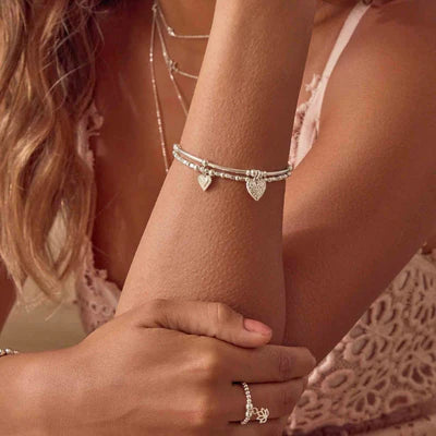 ChloBo Sterling Silver Compassion Set of 2 Bracelets