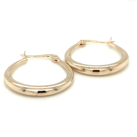 Amèlie 18ct Gold-Plated Gypsy Hoop Earrings