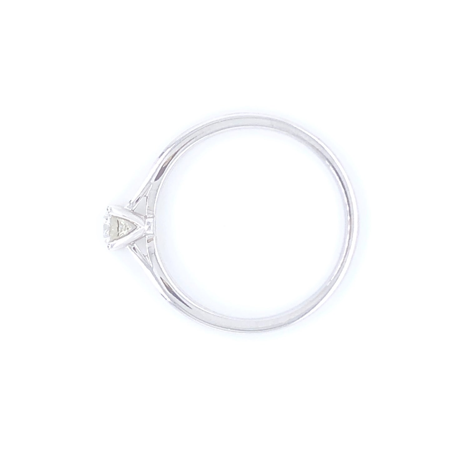 18ct White Gold 0.25ct Diamond Classic Solitaire Ring Z9/30