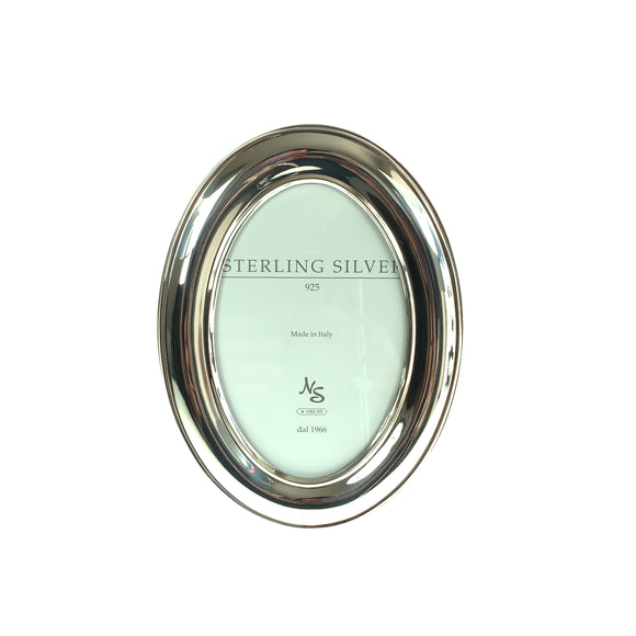 Sterling Silver 4 x 6 Oval Photo Frame