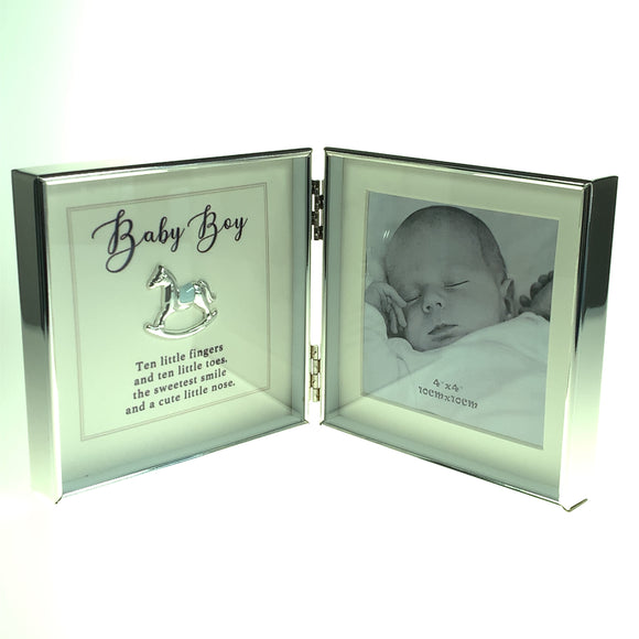 Silver Plated Baby Boy Photo Frame