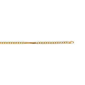 Amèlie 18ct Gold-Plated Engravable Identity Bracelet 18.5cm 50210418