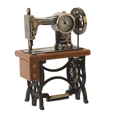 Miniature Sewing Machine Clock 9996