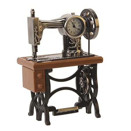 Miniature Sewing Machine Clock