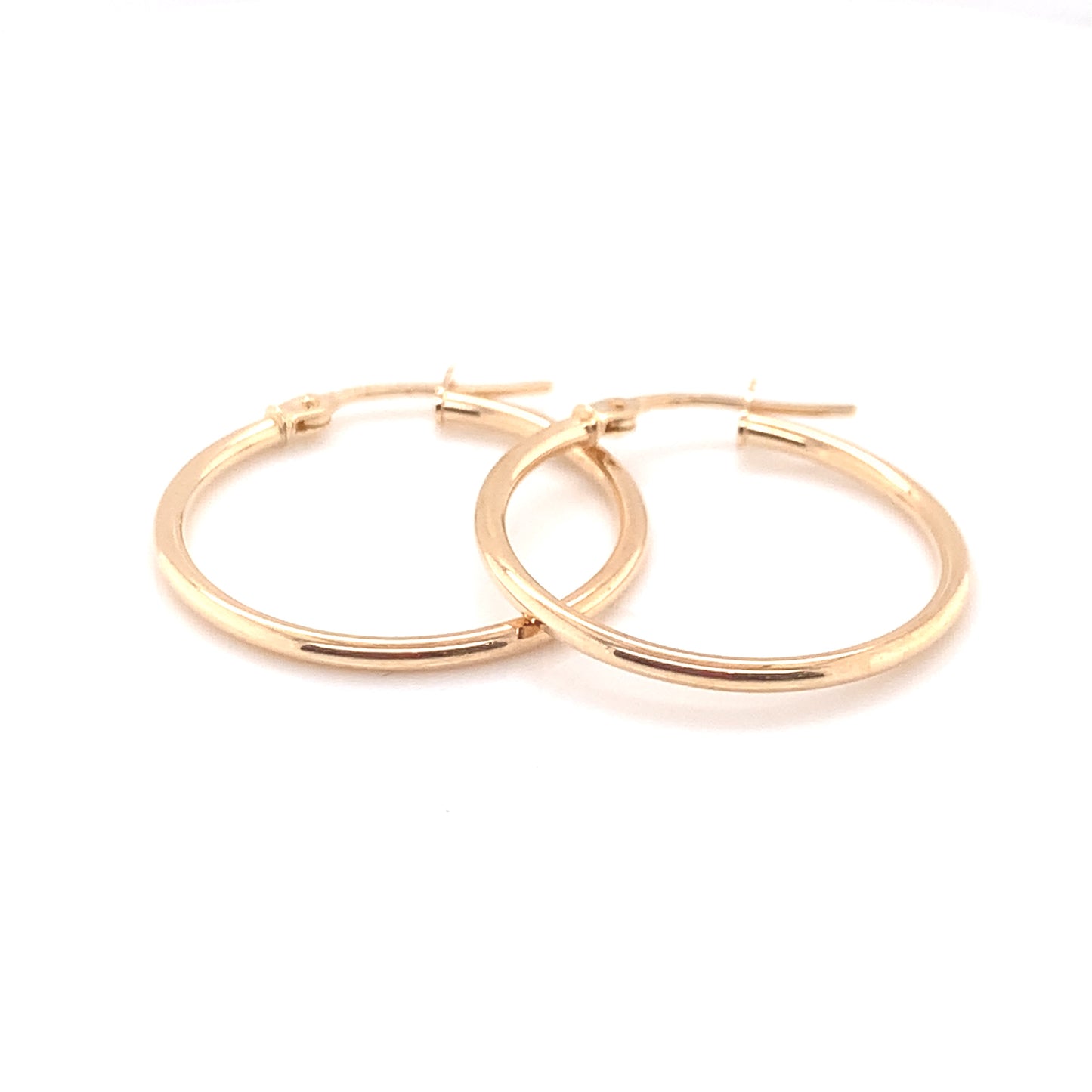 9ct Gold 20mm Skinny Hoop Earrings GE2035/20