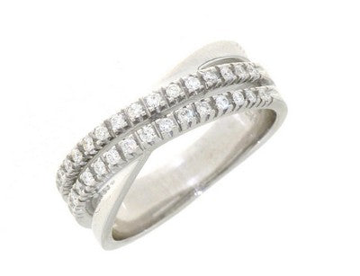 Diamond 0.24ct Double Crossover Band Y08