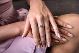 Georgini Aurora Glow Ring Silver/Sapphire