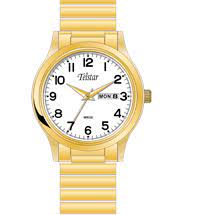 Telstar Men's Gold White Expander Watch M1065 XYW