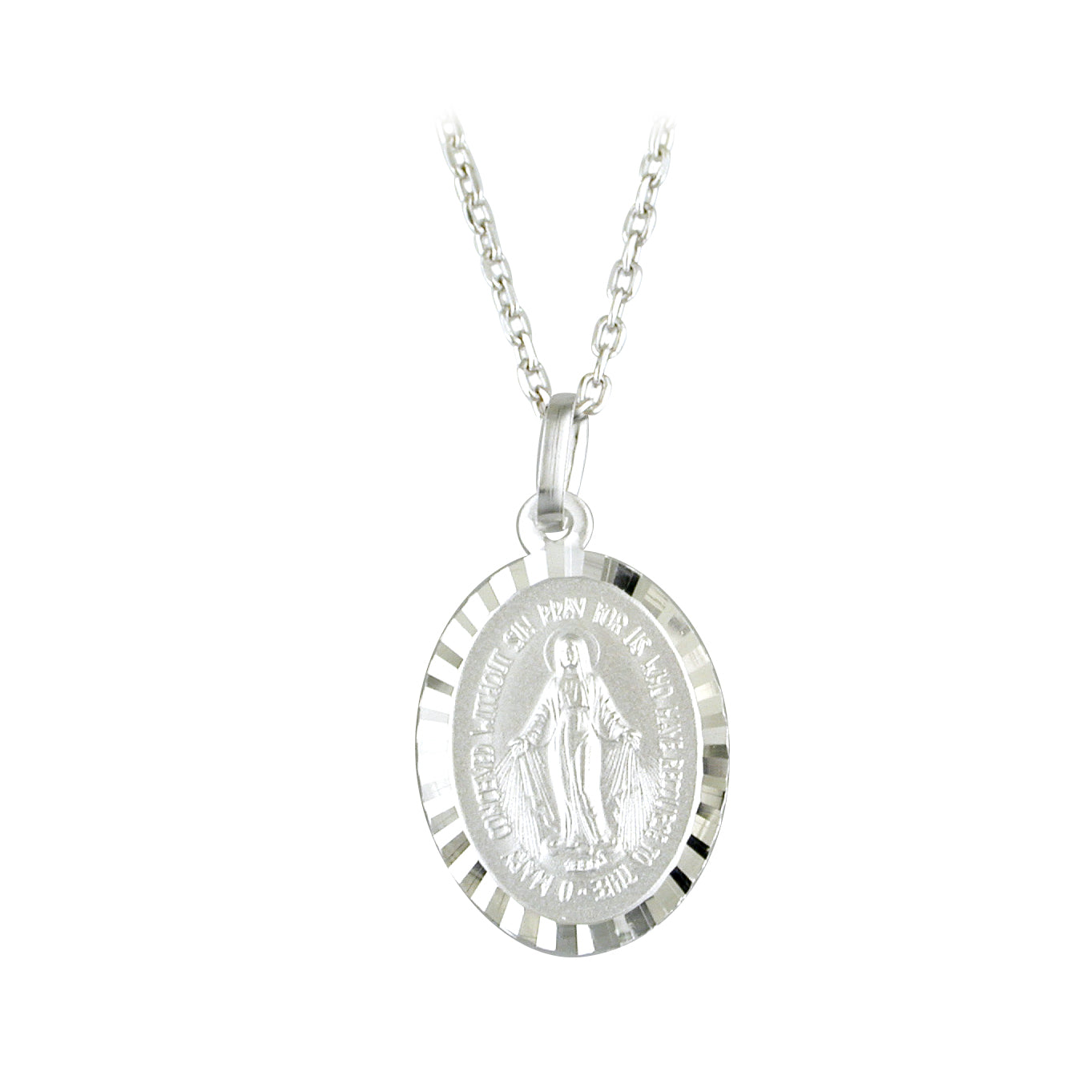 Sterling Silver Miraculous Medal Medium N4188