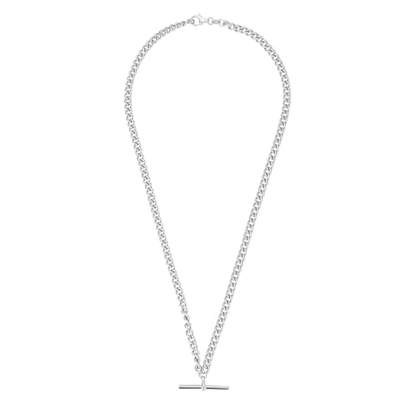 Silver Classic T-Bar Necklace