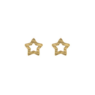 9ct Gold Star Stud Earrings