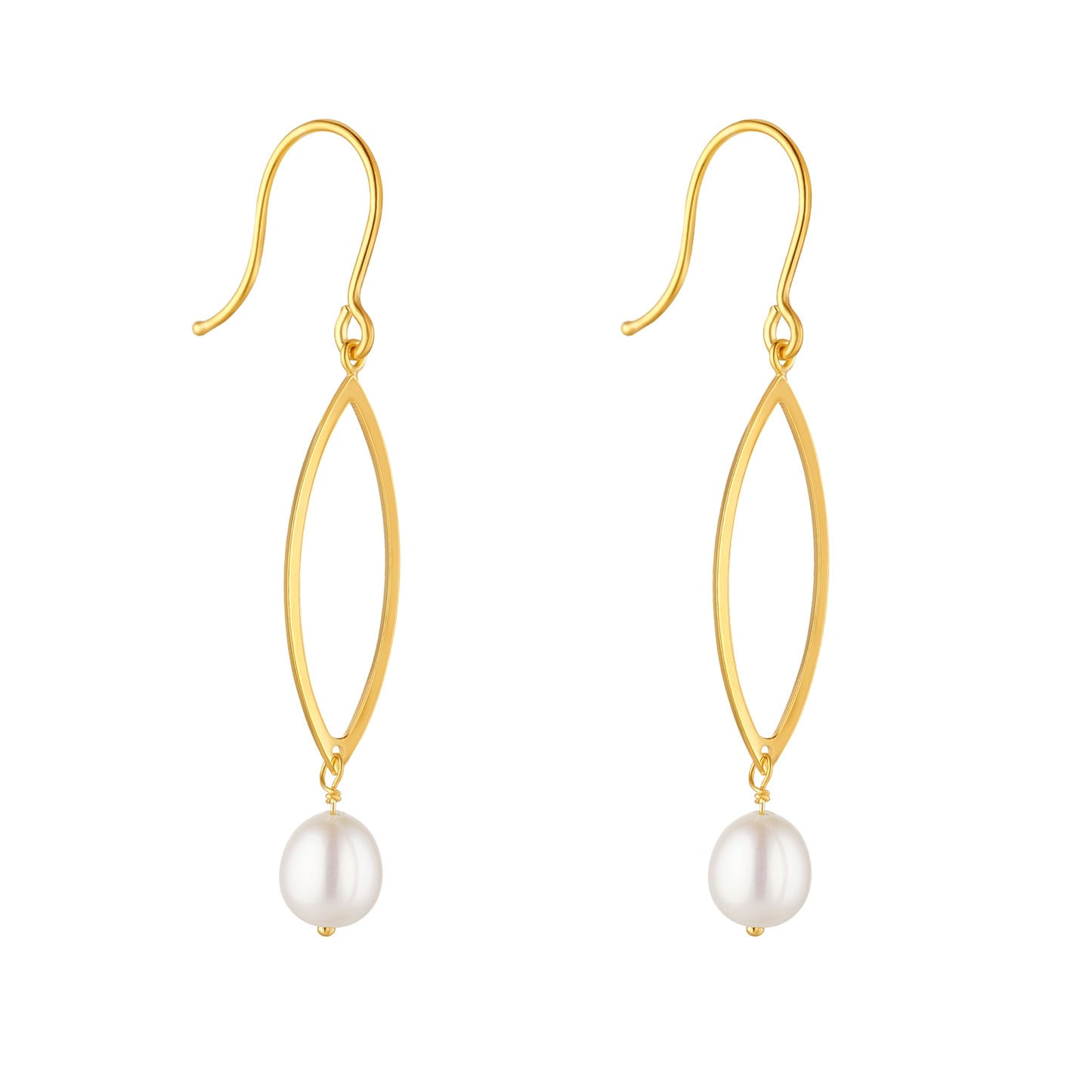 9ct Gold Fancy Pearl Drop Earrings