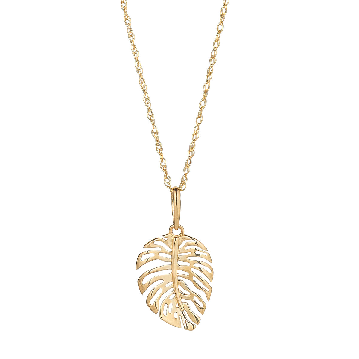 9ct Gold Leaf Pendant