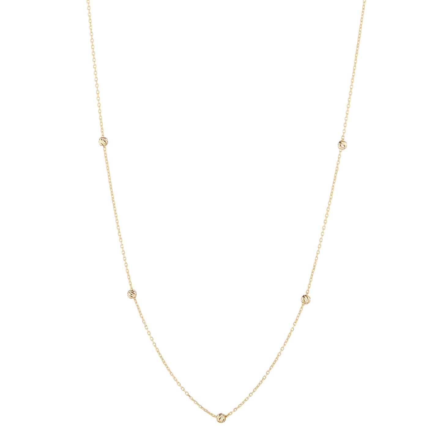 9ct Gold 5 Ball Layering Chain