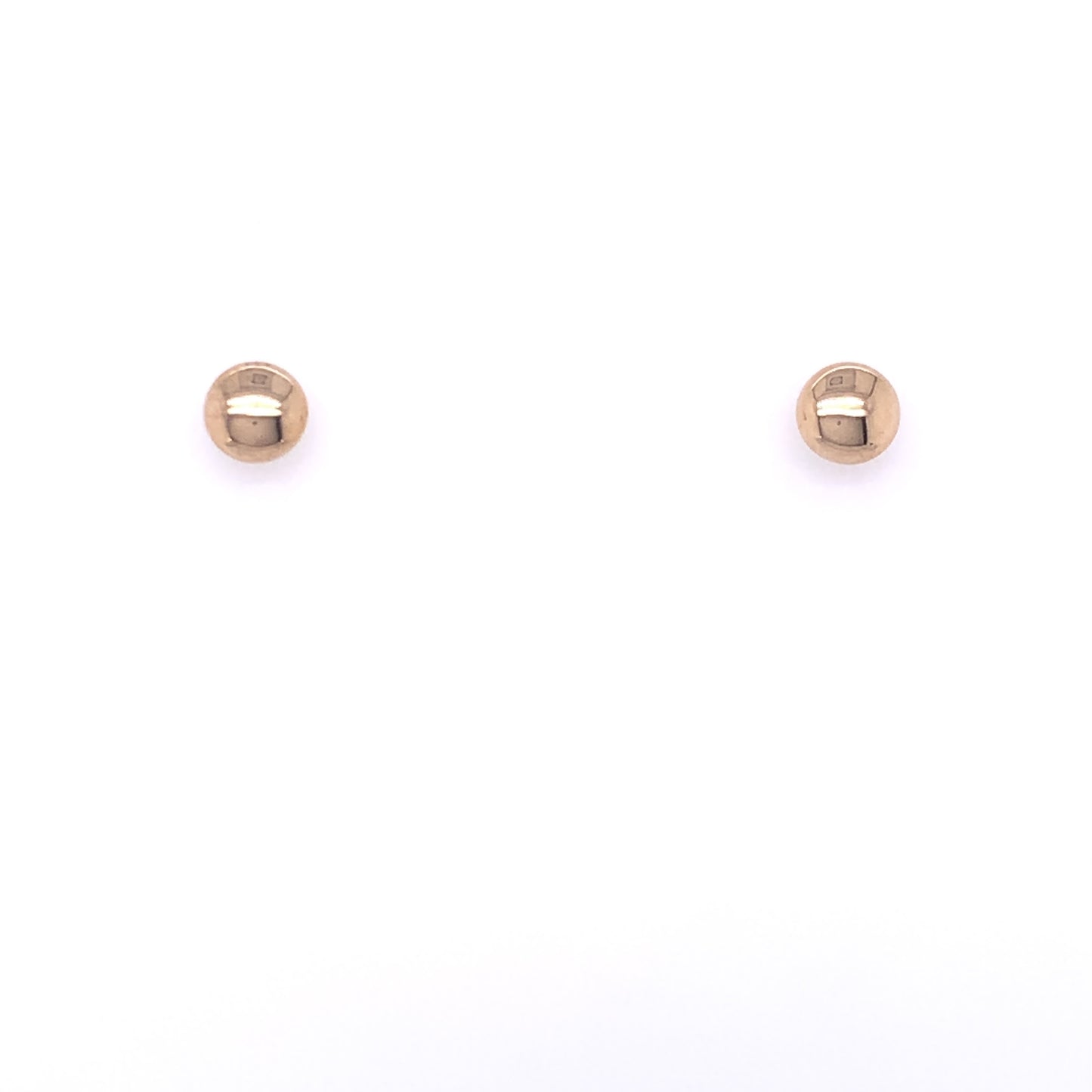 9ct Gold 4mm Bouton Stud Earrings CB5874