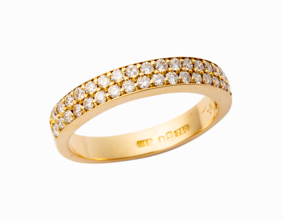 Ladies 3.8mm Diamond-set Wedding Ring Pattern MM001