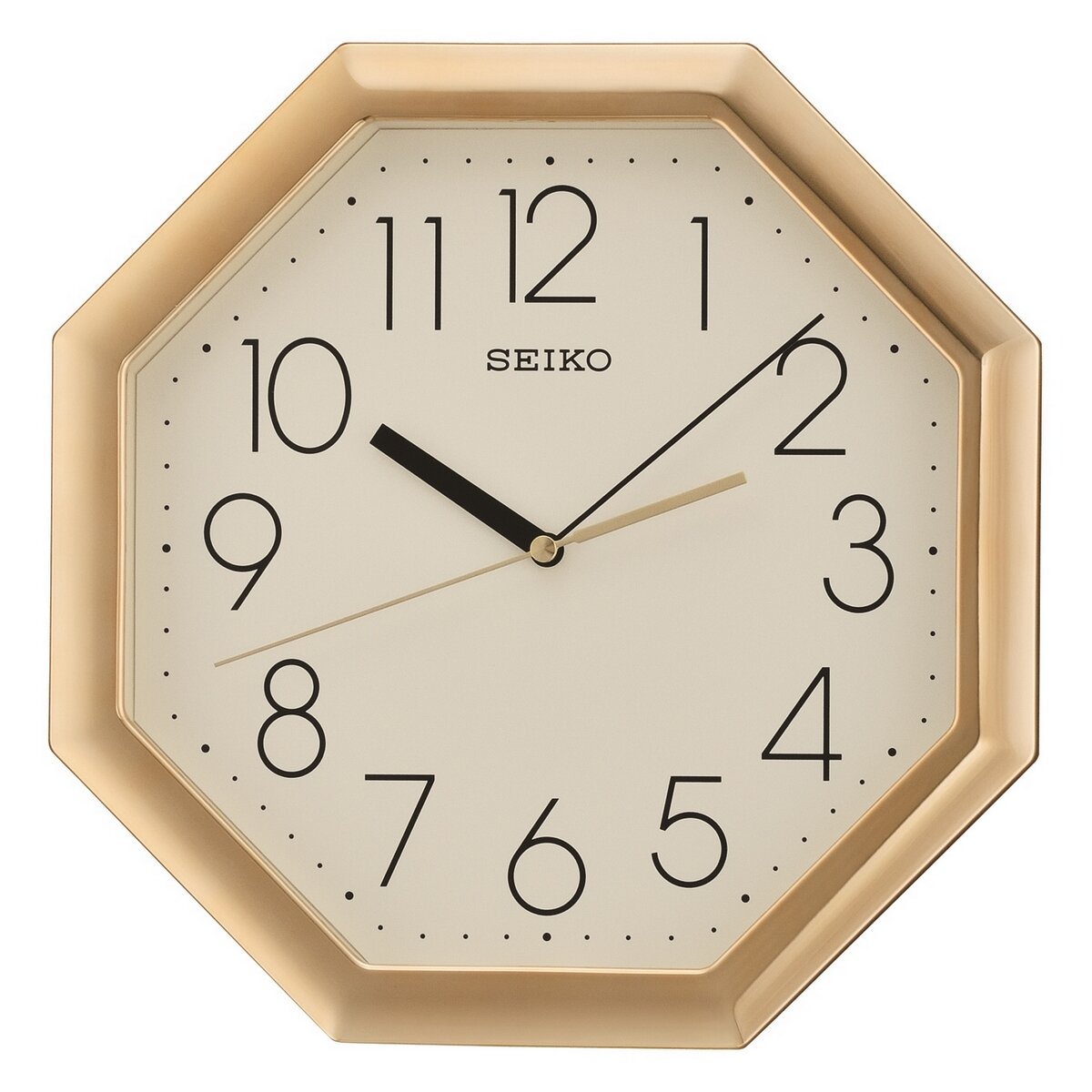 SEIKO QUARTZ GOLD WALL CLOCK QXA668G
