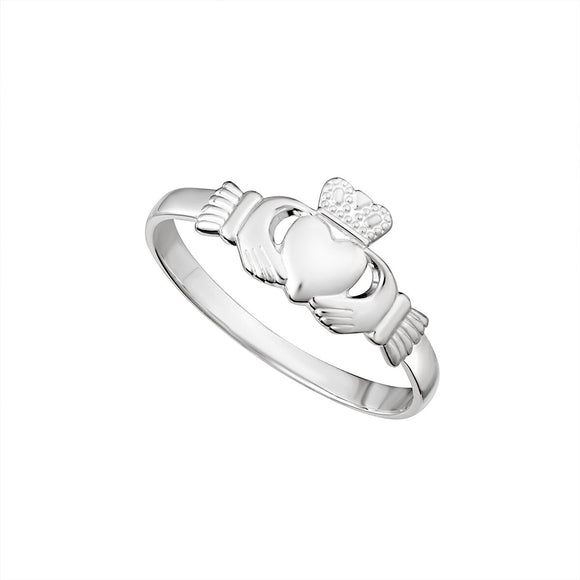 Sterling Silver Light Claddagh Ring S2279