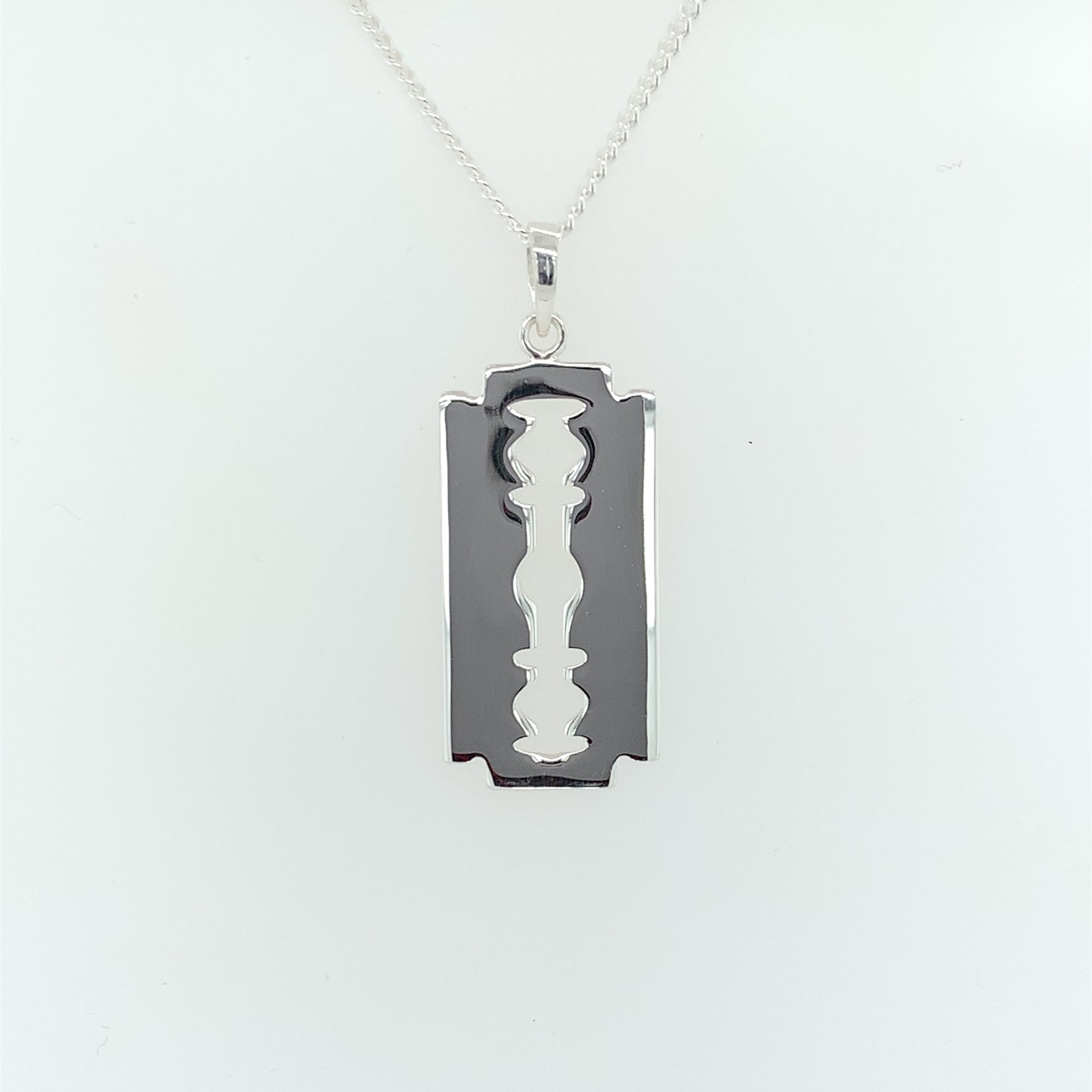 Sterling Silver Razor Pendant SPV104C1