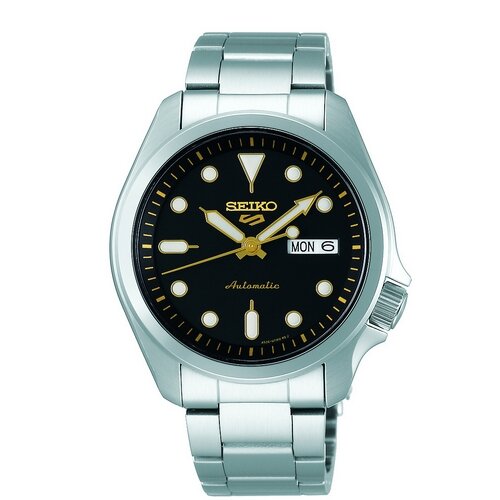 SEIKO 5 AUTOMATIC SPORTS 40MM STAINLESS STEEL BRACELET WATCH Baumann Jewellers