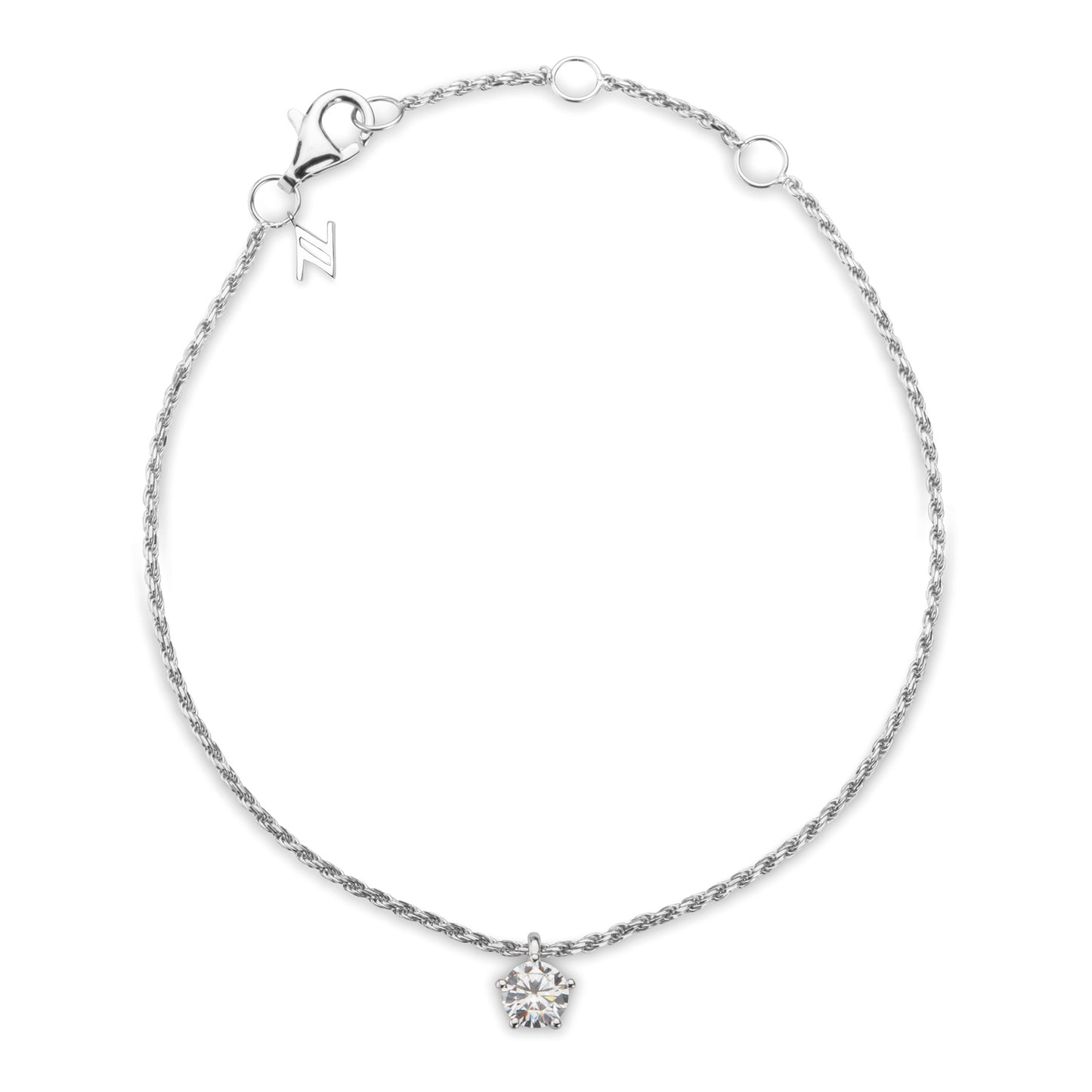 Sterling Silver Very Petite CZ Bracelet ST1814