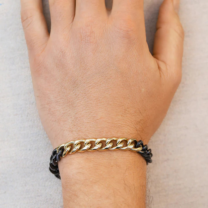 Steelwear Hamburg Men's Bracelet Black Gold SW-765