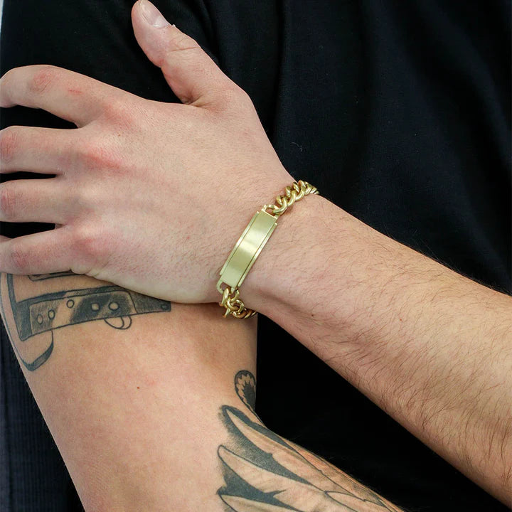 Steelwear Denver Men's ID Bracelet Gold SW-810