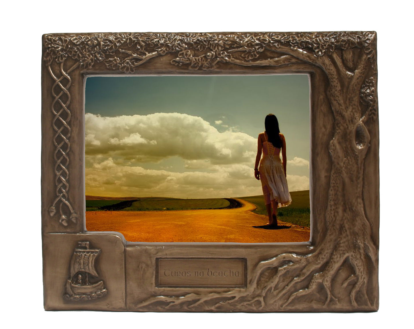 BRONZE VIKING JOURNEY OF LIFE PICTURE FRAME TA4