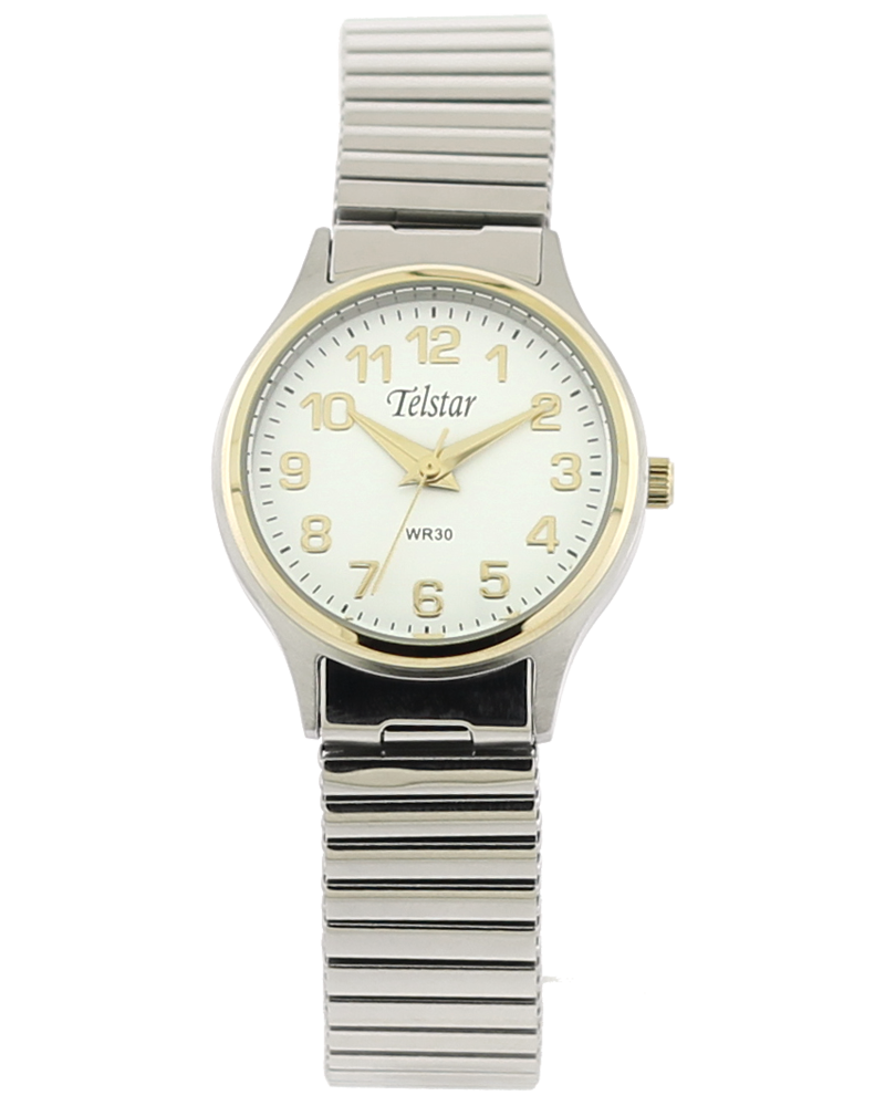 Telstar Ladies' SilverTwo-tone Expander Watch W1035 XXW