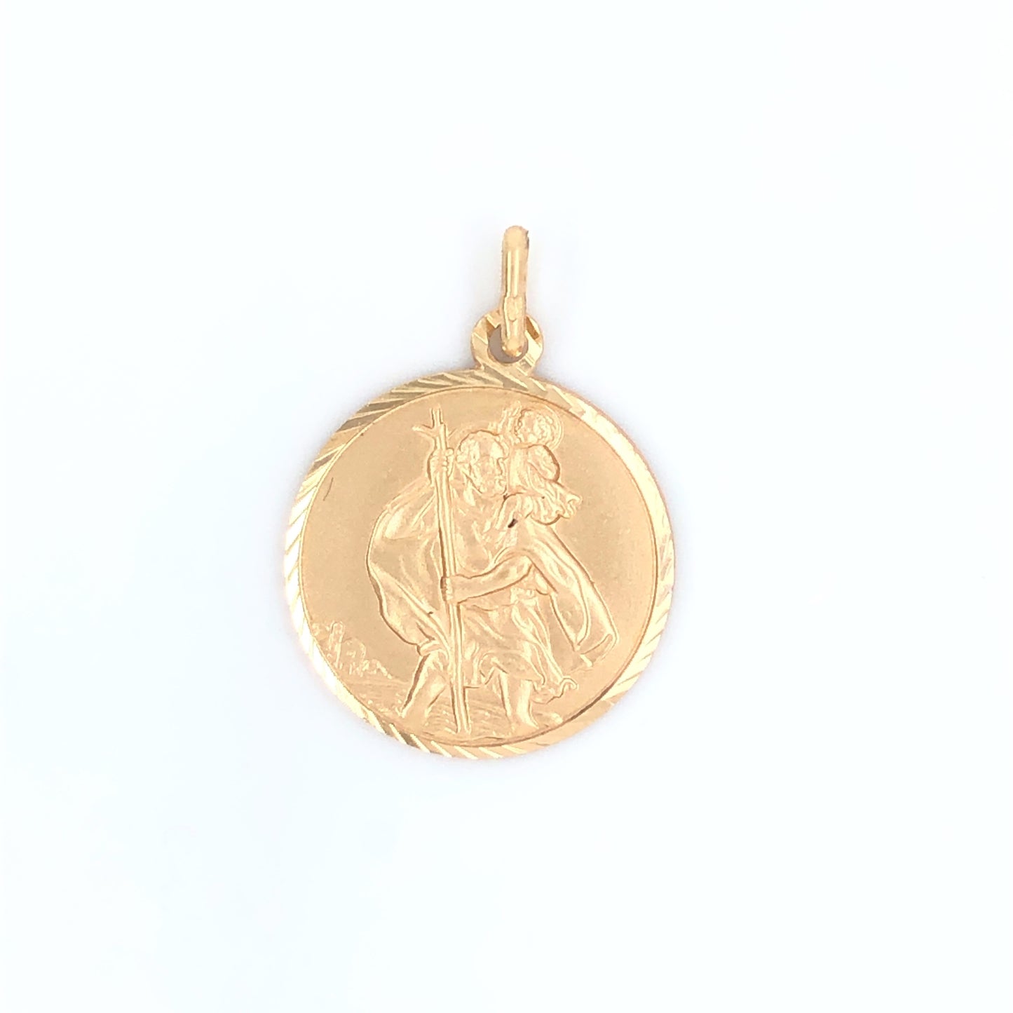 9ct Yellow Gold St Christopher Medal GP693