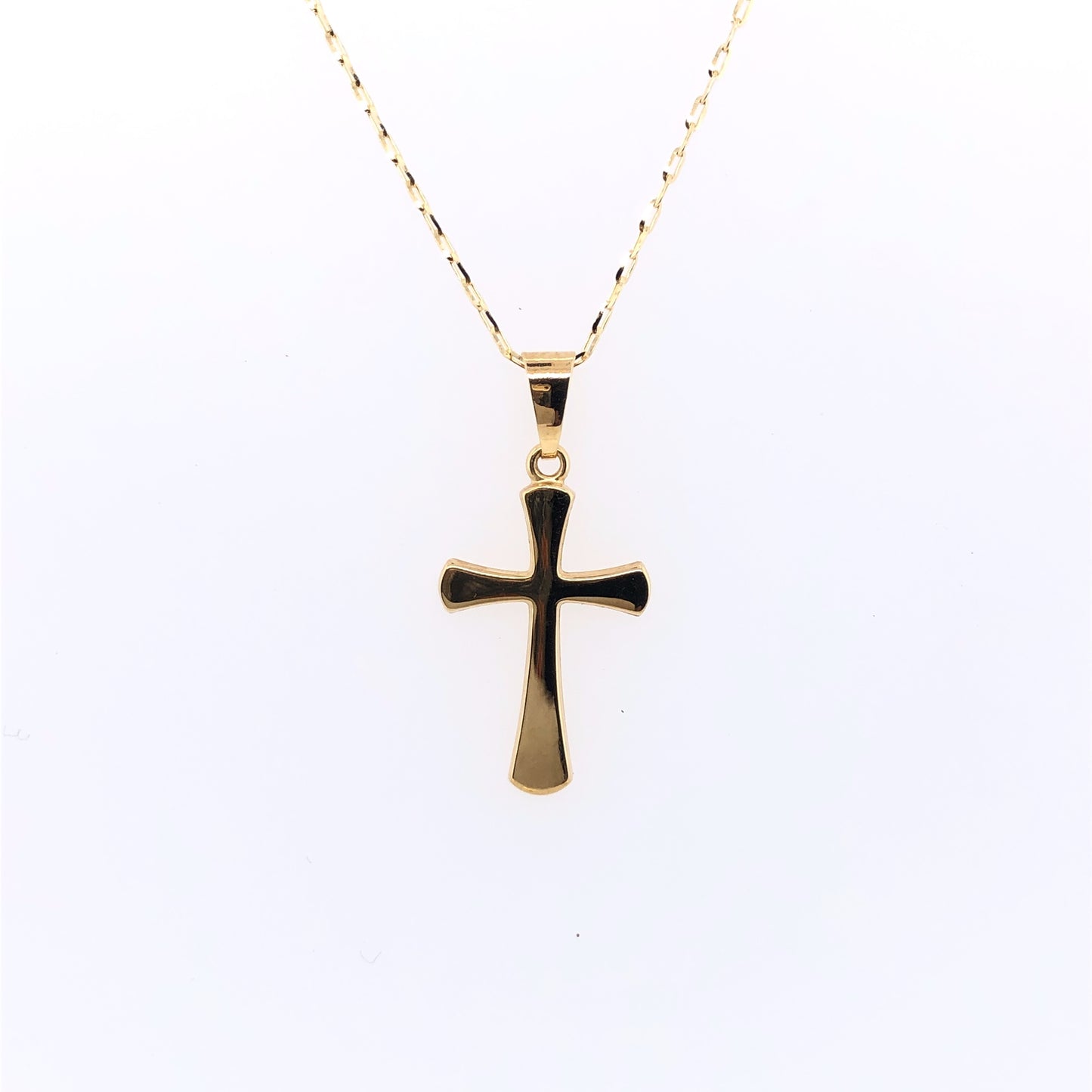 9ct Yellow Gold Tapered Cross GP822
