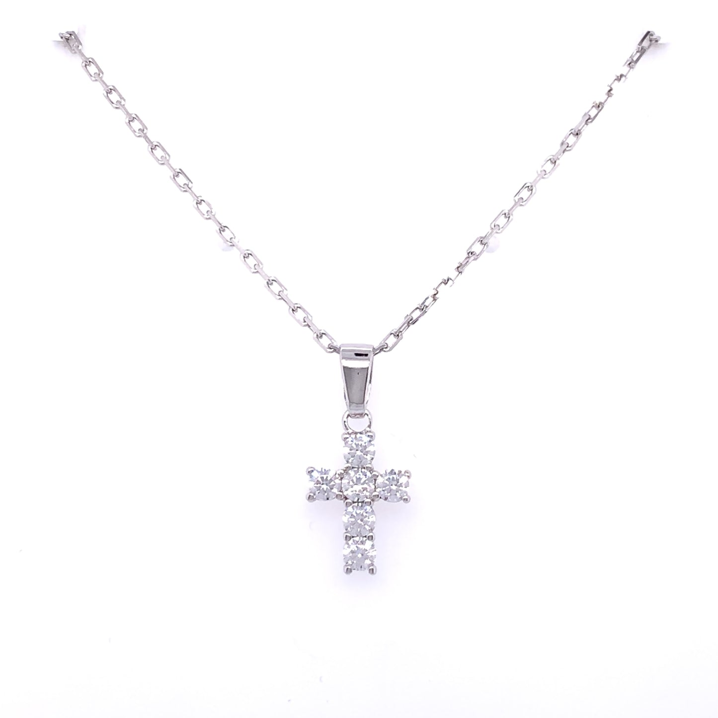 Sterling Silver CZ Cross SP5312