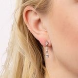 Diamonfire Zirconia Long Teardrop Earrings E5982