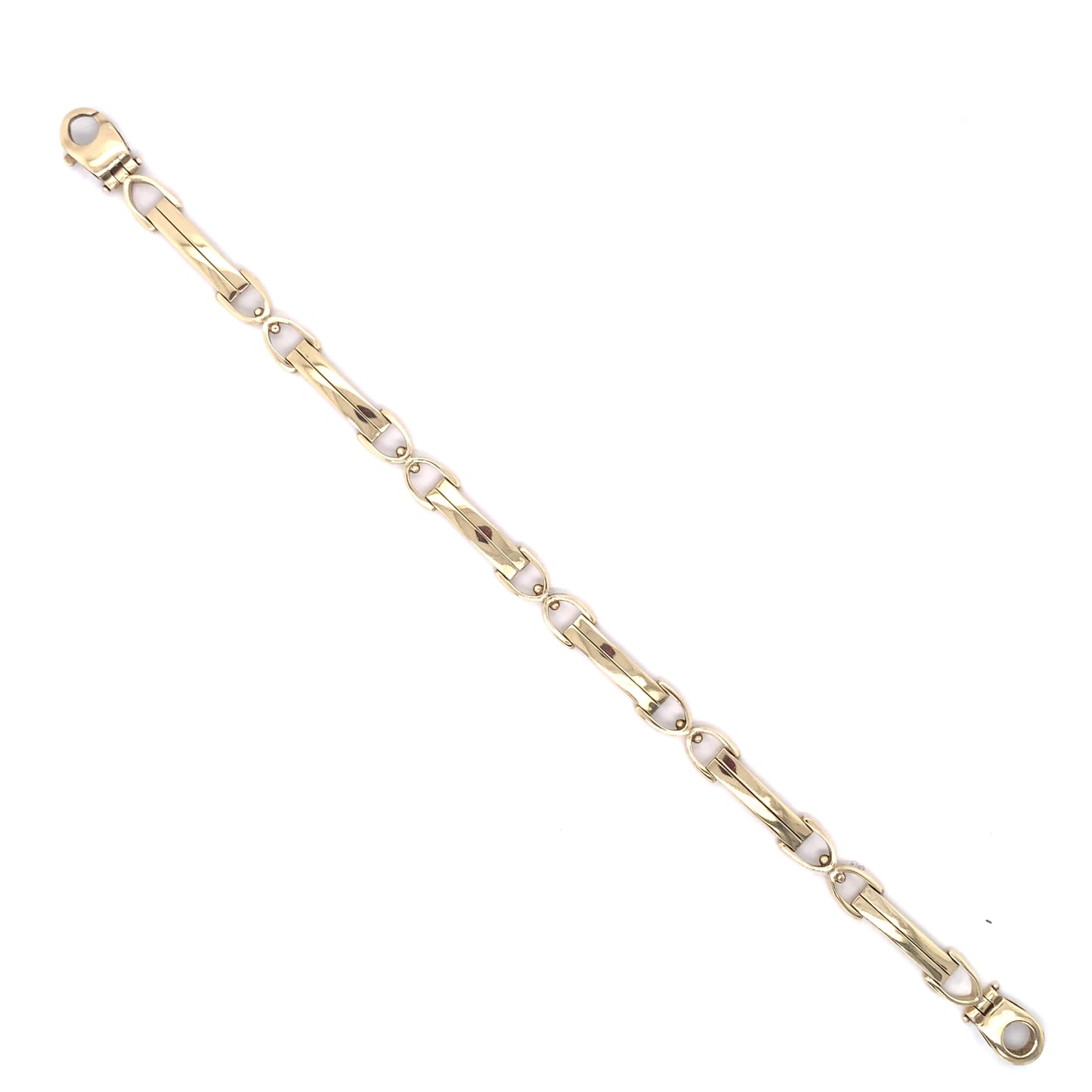 9ct Gold Double Bar Bracelet GB093