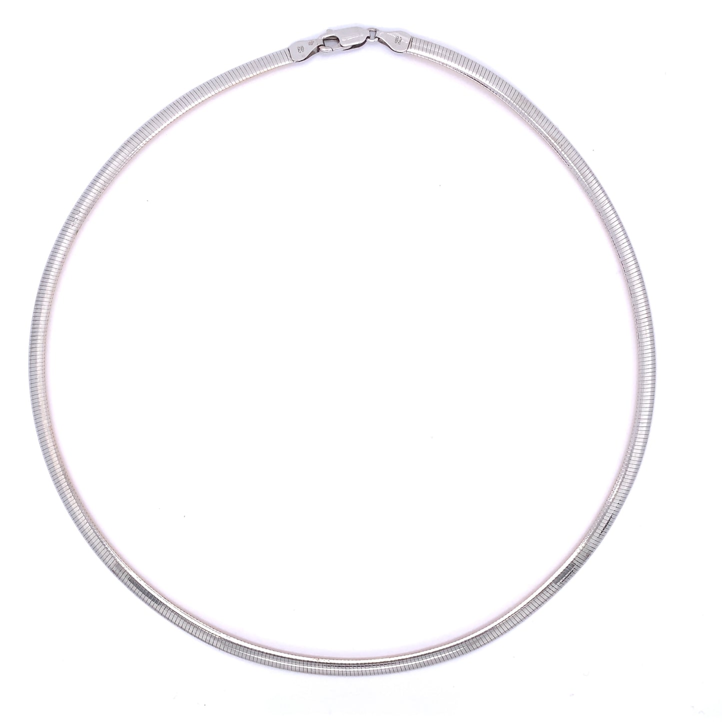 9ct Gold Bi-Colour Omega Necklet GC083