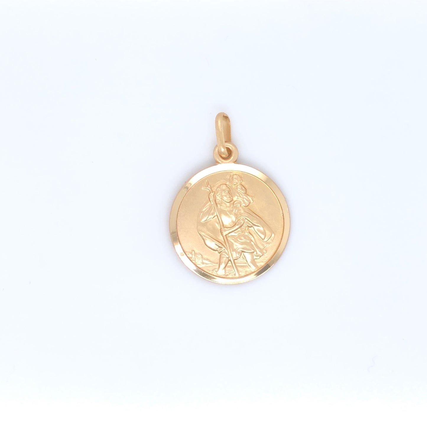 9ct Yellow Gold St Christopher Medal GP532