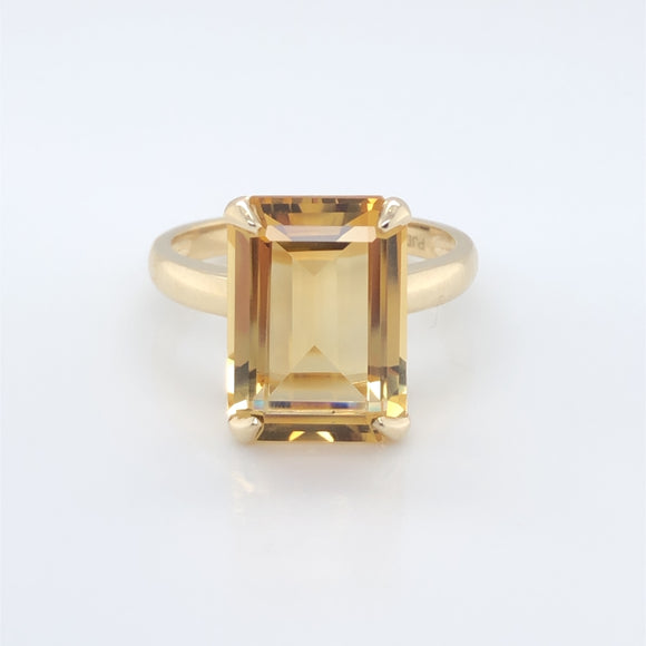 9ct Gold Citrine Cocktail Ring