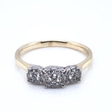 9ct Gold Diamond Trilogy 0.33ct Engagement Ring