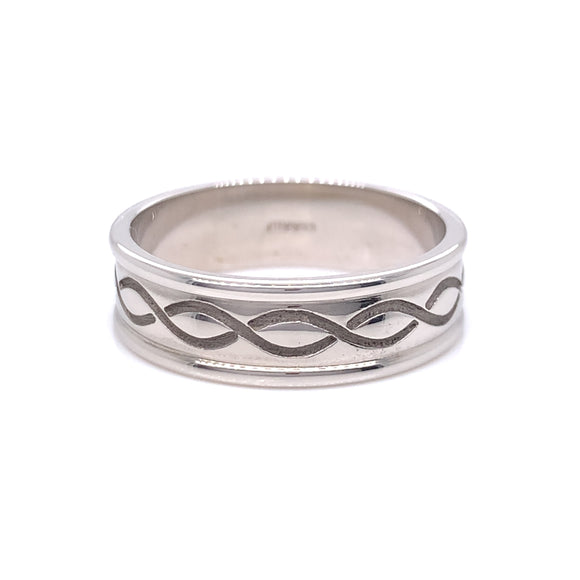 Sterling Silver Ladies Celtic Weave Ring